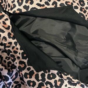 Leopard Print Jacket with Black Lining